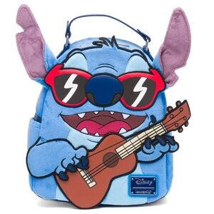 Loungefly Disney Lilo & Stitch Ukulele Cosplay Womens Backpack NEW
T#10